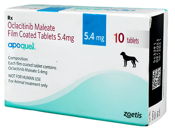 Zoetis Apoquel (Oclacitinib Maleate) 5.4mg Tablets For Dogs